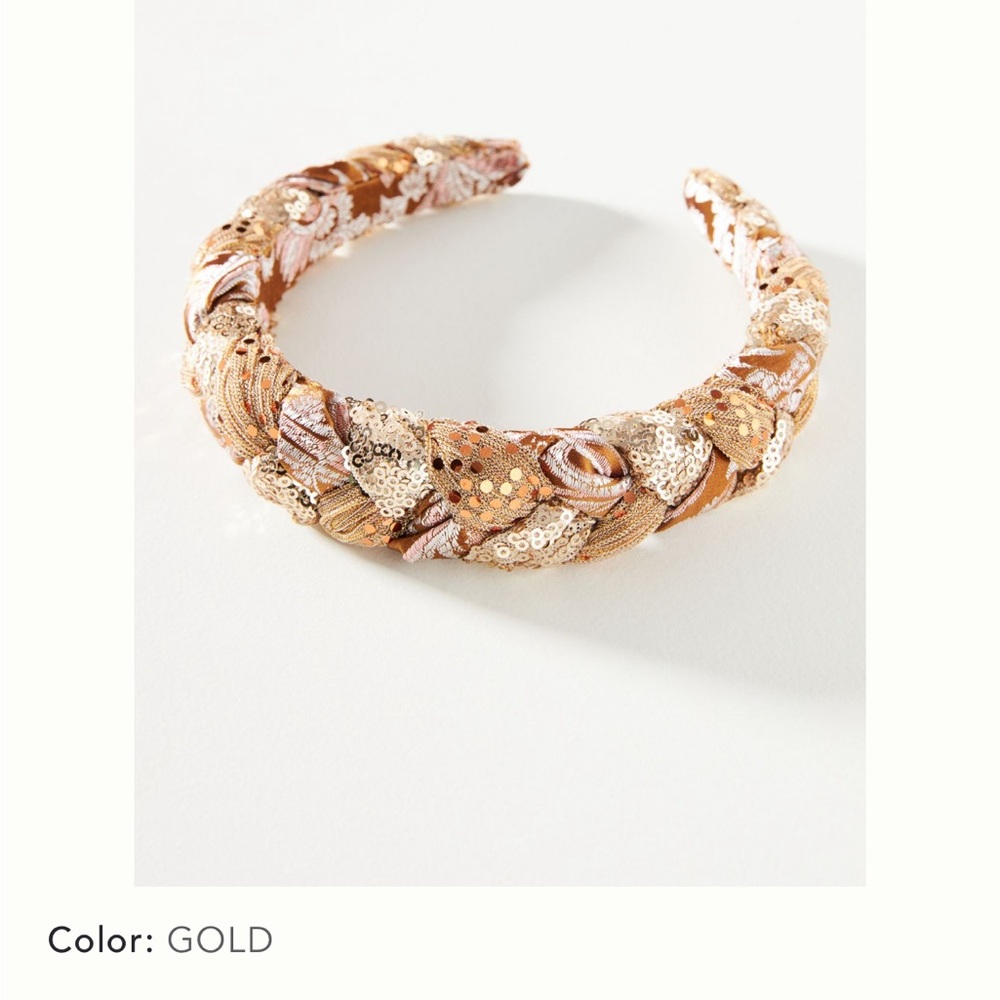 Curried Myrrh x Anthropologie gold poetry headband